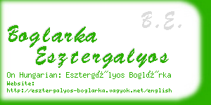 boglarka esztergalyos business card